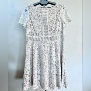 Sz 16 NWT Missy Jessica Howard Elegant ivory Lace lined Dress